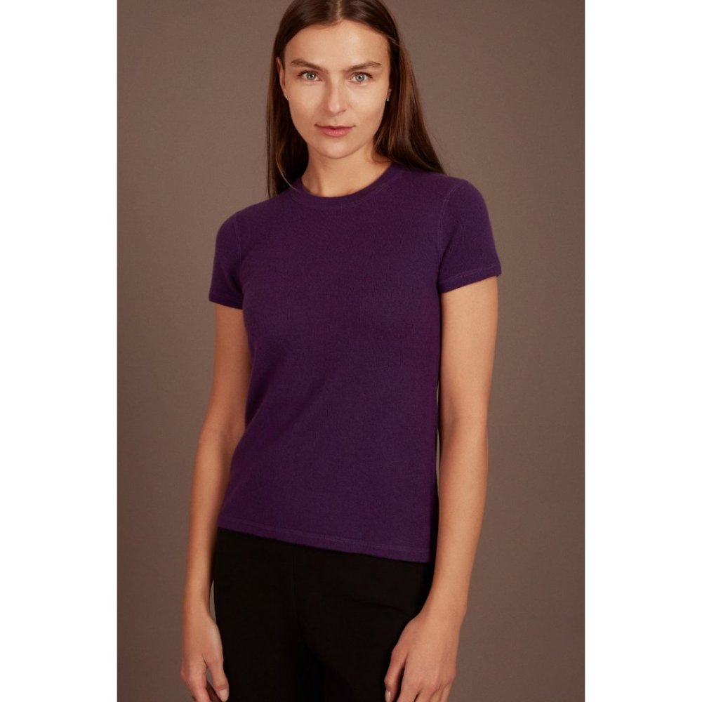 HENRI BENDEL Cashmere Purple Sweater Size M